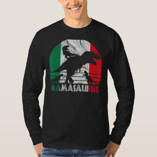  Retro Mamasaurus Sunset voor Mexicaanse moeder T-shirt
