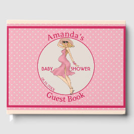 Retro Mammie Blonde Baby shower Partij Gastenboek