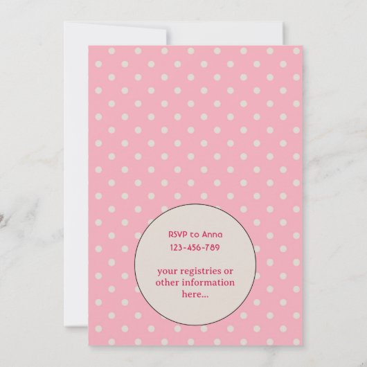 Retro Mammie Blonde Baby shower Partij Uitnodiging (Achterkant)