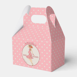 Retro mammie Roodkop 2 Baby shower Partij Bedankdoosjes