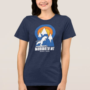 Retro Mammoth Mountain Ski White Fox T-shirt
