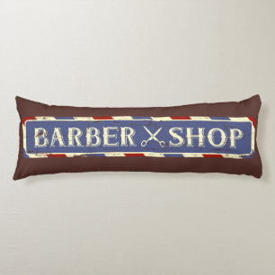 Retro Man Cave Rustic Grunge Barber Lichaamskussen