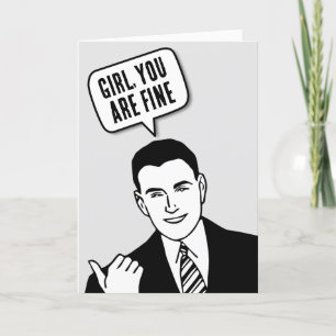 RETRO MAN COMPLIMENTAIRE BIRTHDAY VOOR HAAR KAART