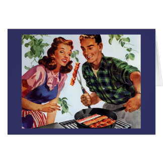 Retro Man en vrouw