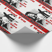 Retro Man Pointing Ik wil je een fijne verjaardag Cadeaupapier (Hoek)