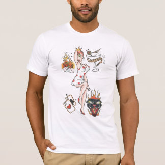 Retro 'Man Ruin' Tattoo T-shirt