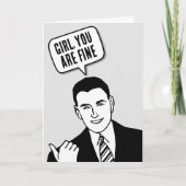 RETRO MAN VERJAARDAGSCADEAU KAART VOOR HAAR (Voorkant)