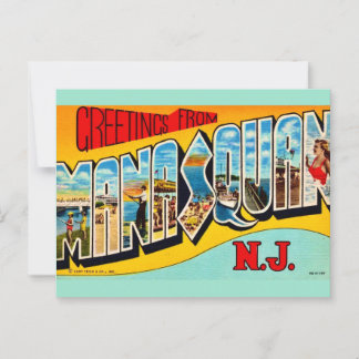 Retro Manasquan NJ Briefkaart