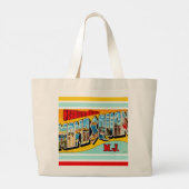 Retro Manasquan NJ Grote Tote Bag (Achterkant)