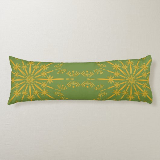 Retro Mandala Avocado Body Pillow Lichaamskussen (Voorkant)
