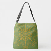 Retro Mandala Avocado Crossbody Bag (2 Sizes) Tas (Achterkant)