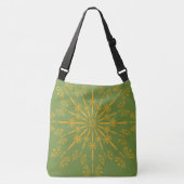 Retro Mandala Avocado Crossbody Bag (2 Sizes) Tas (Voorkant)