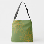Retro Mandala Avocado Crossbody Bag Tas (Achterkant)