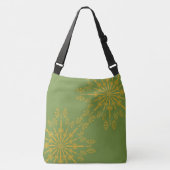 Retro Mandala Avocado Crossbody Bag Tas (Voorkant)