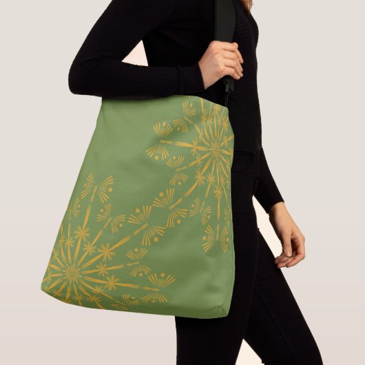 Retro Mandala Avocado Crossbody Bag Tas (Dichtbij)