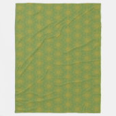 Retro Mandala Avocado Fleece Blanket (3 maten) (Voorkant)
