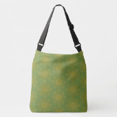 Retro Mandala Avocado Schoudertas Crossbody Tas (Voorkant)