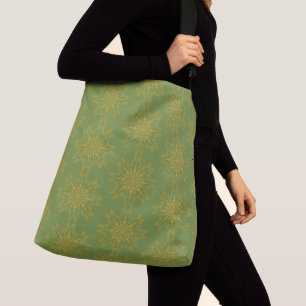 Retro Mandala Avocado Schoudertas Crossbody Tas