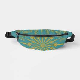 Retro Mandala Blauwgroen Fanny Pack Heuptasje