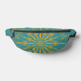 Retro Mandala Blauwgroen Fanny Pack Heuptasje
