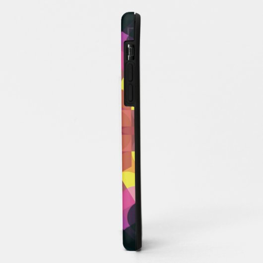 Retro Mandala Bloedroze Geel en Groen Case-Mate iPhone Case (Achterkant/links)