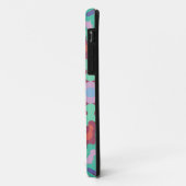 Retro Mandala Bloemblauw Rood en Blauwgroen Case-Mate iPhone Case (Achterkant/links)
