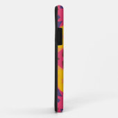 Retro Mandala Bloemroze Paars en geel Case-Mate iPhone Case (Achterkant/rechts)