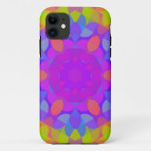 Retro Mandala Bloemroze roze groen en blauw Case-Mate iPhone Case (Achterkant)
