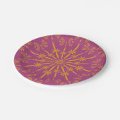 Retro Mandala Boysenberry 7-inch Bord papier (Gekanteld)