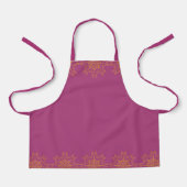 Retro Mandala Boysenberry Small Schort (Voorkant)