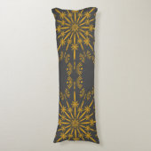 Retro Mandala Dusk Body Pillow Lichaamskussen (Voorkant Verticaal)