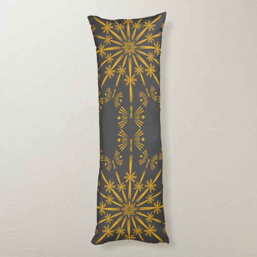 Retro Mandala Dusk Body Pillow Lichaamskussen (Achterkant (Verticaal))