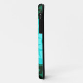 Retro Mandala Flower Blue en Green Case-Mate iPhone Case (Achterkant/links)