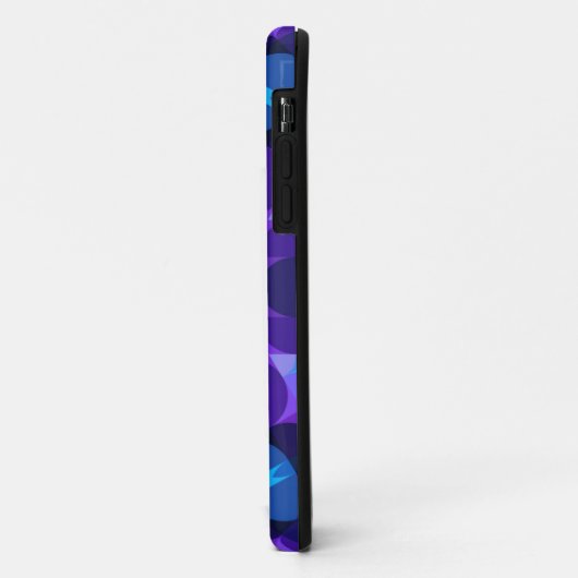 Retro Mandala Flower Blue en Paars Case-Mate iPhone Case (Achterkant/links)