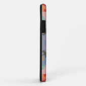 Retro Mandala Flower Blue en Red Case-Mate iPhone Case (Achterkant/rechts)