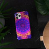 Retro Mandala Flower Blue Roze en Oranje Case-Mate iPhone Case