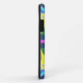 Retro Mandala Flower Blue Yellow and Pink Case-Mate iPhone Case (Achterkant/rechts)