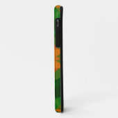 Retro Mandala Flower Green en Oranje Case-Mate iPhone Case (Achterkant/links)