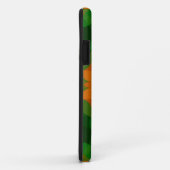 Retro Mandala Flower Green en Oranje Case-Mate iPhone Case (Achterkant/rechts)