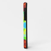 Retro Mandala Flower Green Red en Blue Case-Mate iPhone Case (Achterkant/links)