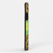 Retro Mandala Flower Green Yellow en Paars Case-Mate iPhone Case (Achterkant/rechts)