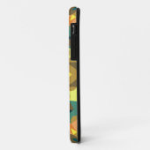 Retro Mandala Flower Oranje Yellow and Green Case-Mate iPhone Case (Achterkant/links)