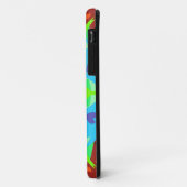 Retro Mandala Flower Red Blue en Green Case-Mate iPhone Case (Achterkant/links)