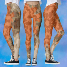 Retro Mandala Flower Sinaasappel en Tan