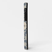 Retro Mandala Flower Tan Blauw en Sinaasappel Case-Mate iPhone Case (Achterkant/links)
