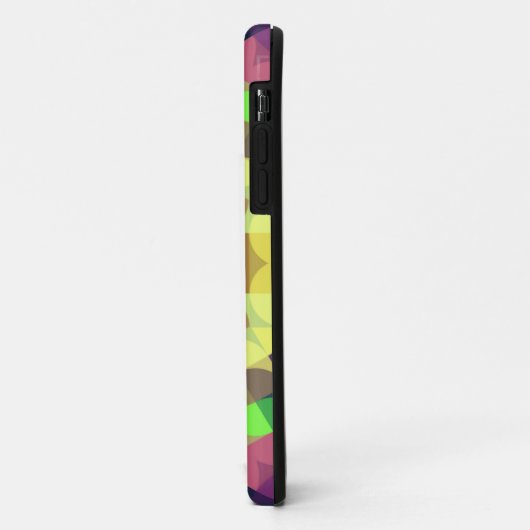 Retro Mandala Flower Yellow Green en Blue Case-Mate iPhone Case (Achterkant/links)