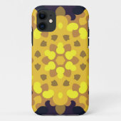 Retro Mandala Flower Yellow Paars and Green Case-Mate iPhone Case (Achterkant)