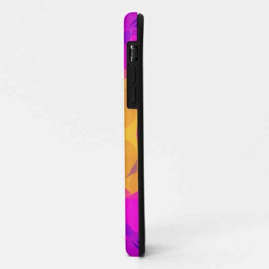 Retro Mandala Flower Yellow Pink en Blue Case-Mate iPhone Case (Achterkant/links)