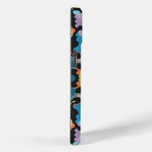 Retro Mandala Geel Blauw en Sinaasappel Case-Mate iPhone Case (Achterkant / Rechts)