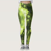 Retro Mandala Green Leggings (Voorkant)